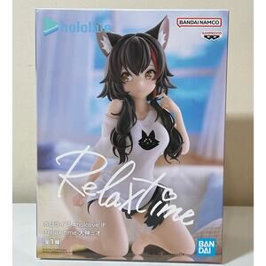 Bandai Namco Hololive Ookami Mio Cat Girl Relax Time Prize Figure Size 13cm NWT